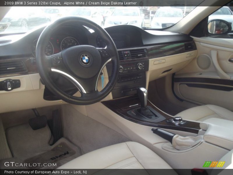 Cream Beige Dakota Leather Interior - 2009 3 Series 328xi Coupe 