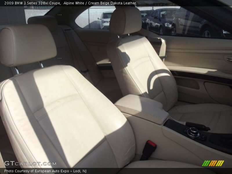 Alpine White / Cream Beige Dakota Leather 2009 BMW 3 Series 328xi Coupe