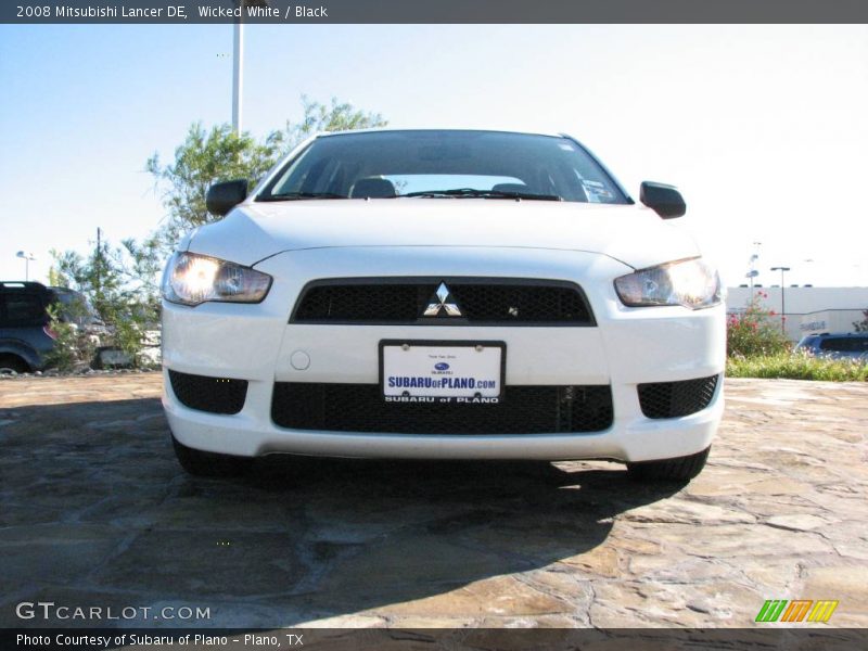 Wicked White / Black 2008 Mitsubishi Lancer DE