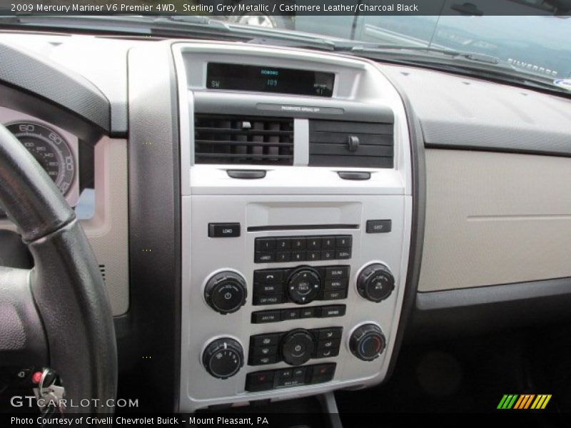 Sterling Grey Metallic / Cashmere Leather/Charcoal Black 2009 Mercury Mariner V6 Premier 4WD
