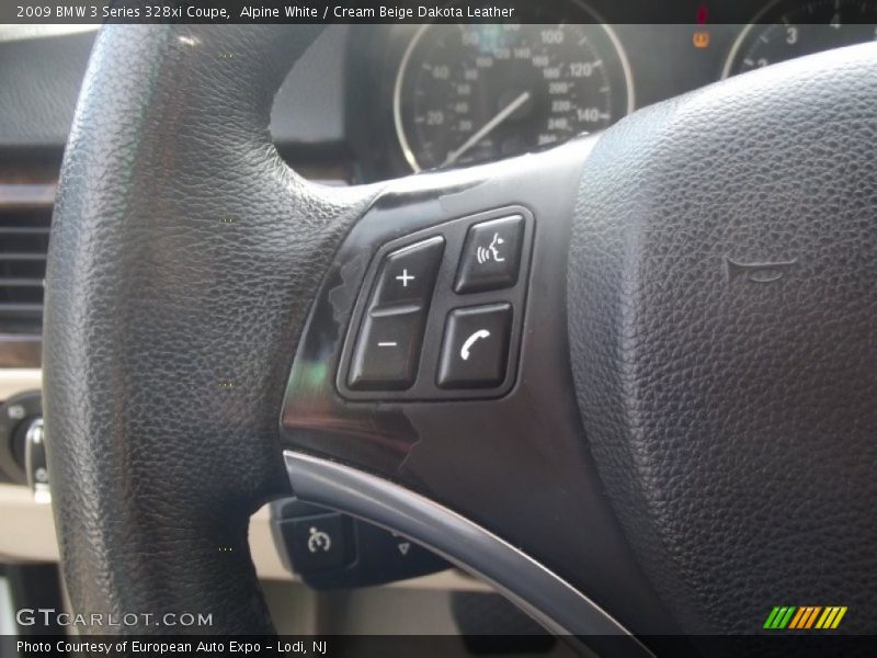 Alpine White / Cream Beige Dakota Leather 2009 BMW 3 Series 328xi Coupe