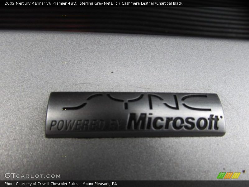 Sterling Grey Metallic / Cashmere Leather/Charcoal Black 2009 Mercury Mariner V6 Premier 4WD