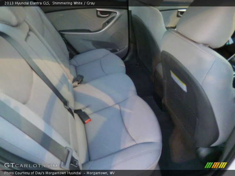 Shimmering White / Gray 2013 Hyundai Elantra GLS
