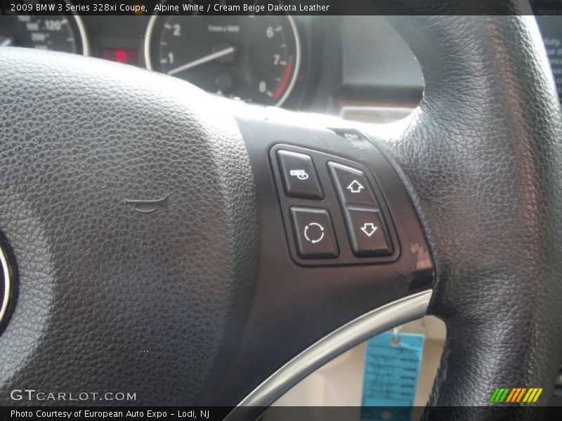 Alpine White / Cream Beige Dakota Leather 2009 BMW 3 Series 328xi Coupe