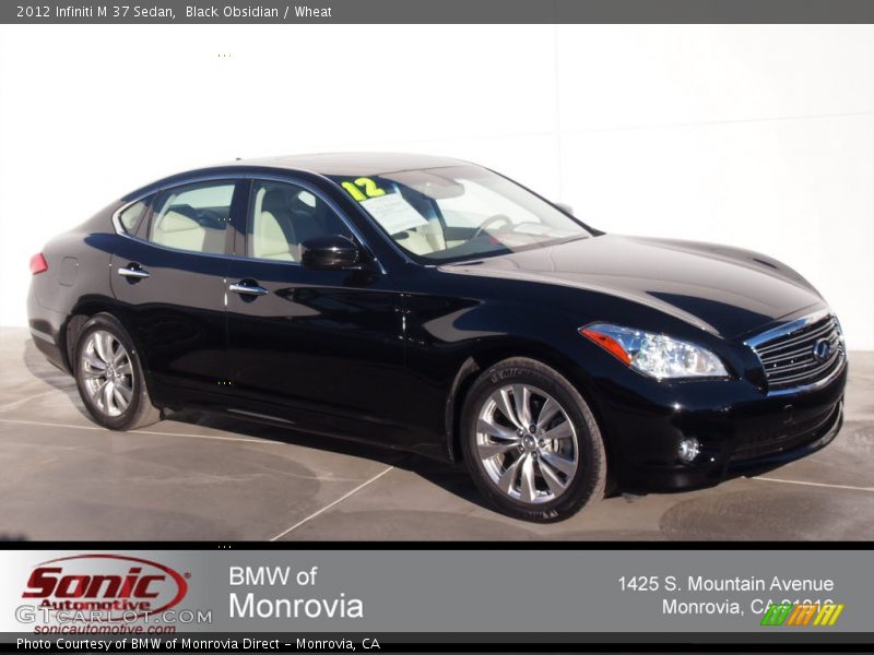 Black Obsidian / Wheat 2012 Infiniti M 37 Sedan