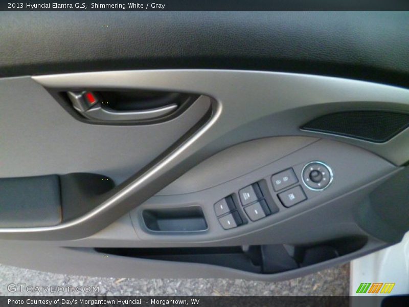 Shimmering White / Gray 2013 Hyundai Elantra GLS
