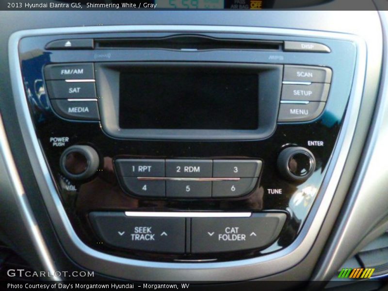 Shimmering White / Gray 2013 Hyundai Elantra GLS