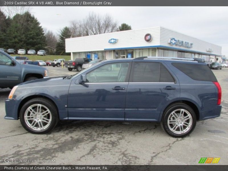 Blue Diamond / Ebony/Light Gray 2009 Cadillac SRX 4 V8 AWD