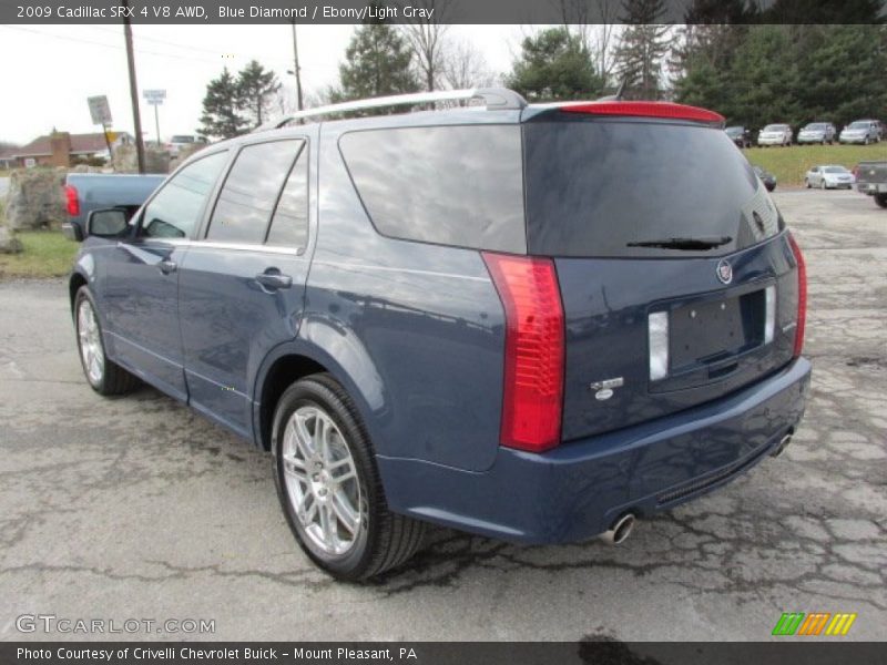 Blue Diamond / Ebony/Light Gray 2009 Cadillac SRX 4 V8 AWD