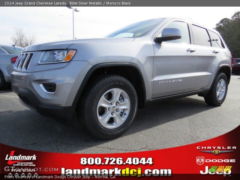 Billet Silver Metallic / Morocco Black 2014 Jeep Grand Cherokee Laredo