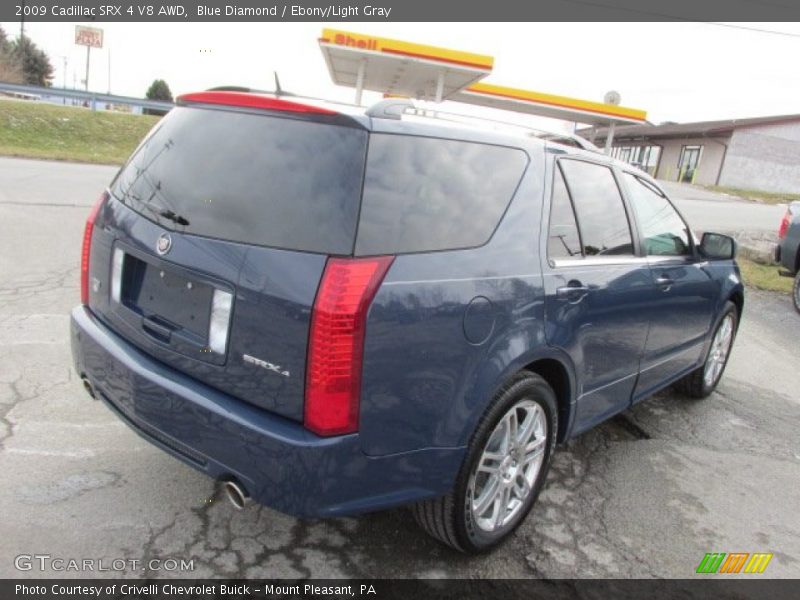 Blue Diamond / Ebony/Light Gray 2009 Cadillac SRX 4 V8 AWD