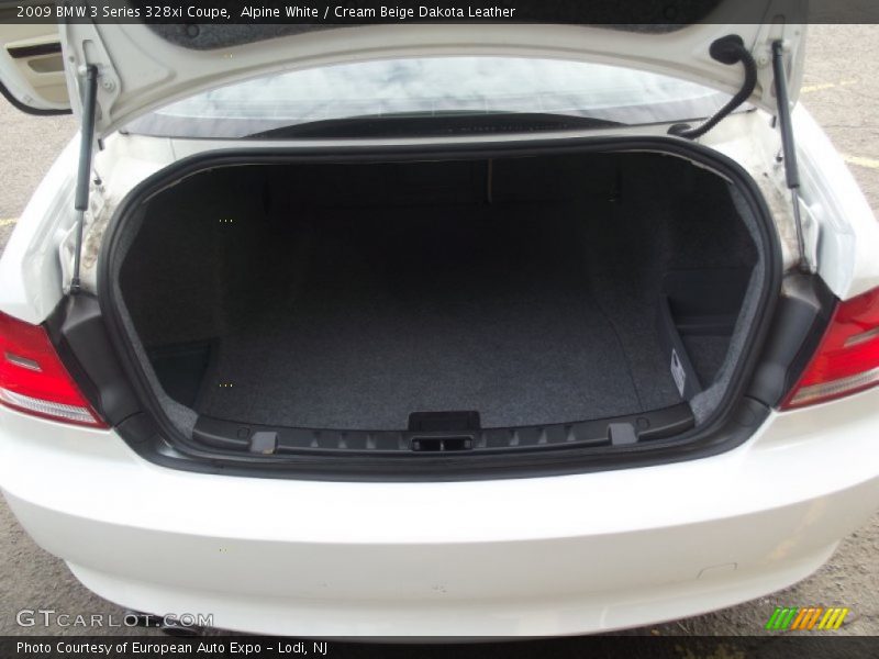Alpine White / Cream Beige Dakota Leather 2009 BMW 3 Series 328xi Coupe