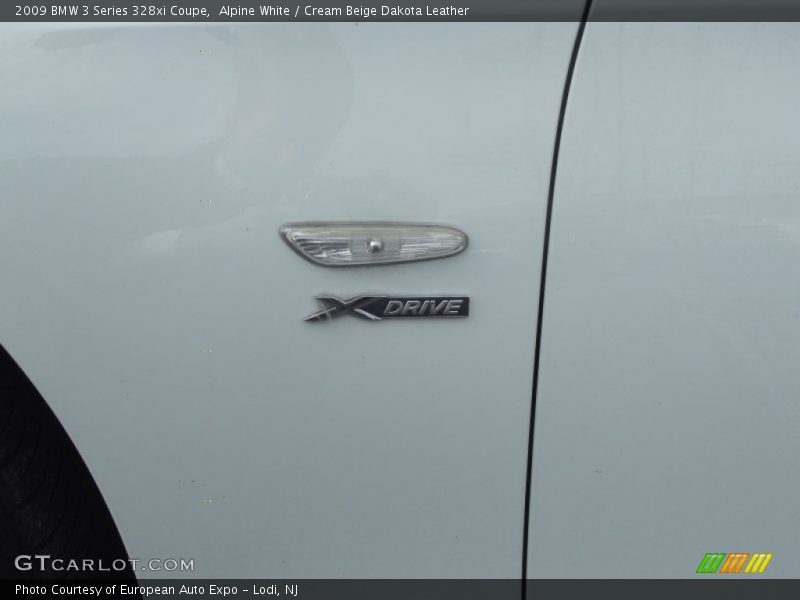 Alpine White / Cream Beige Dakota Leather 2009 BMW 3 Series 328xi Coupe