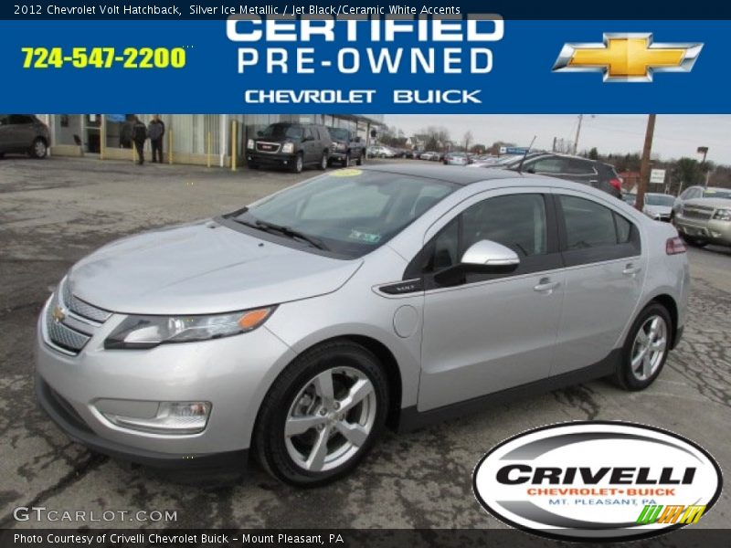 Silver Ice Metallic / Jet Black/Ceramic White Accents 2012 Chevrolet Volt Hatchback