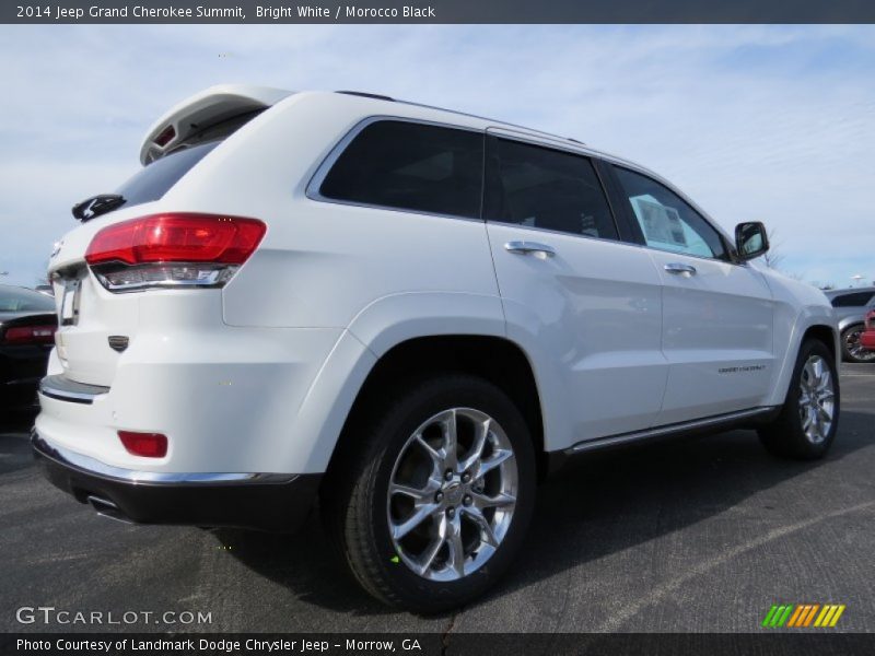 Bright White / Morocco Black 2014 Jeep Grand Cherokee Summit
