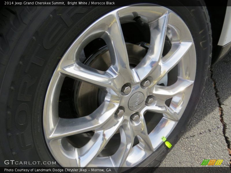 Bright White / Morocco Black 2014 Jeep Grand Cherokee Summit