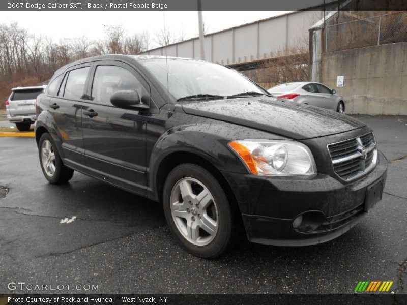 Black / Pastel Pebble Beige 2007 Dodge Caliber SXT