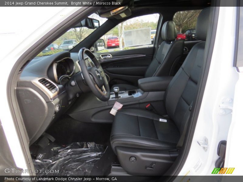 Bright White / Morocco Black 2014 Jeep Grand Cherokee Summit