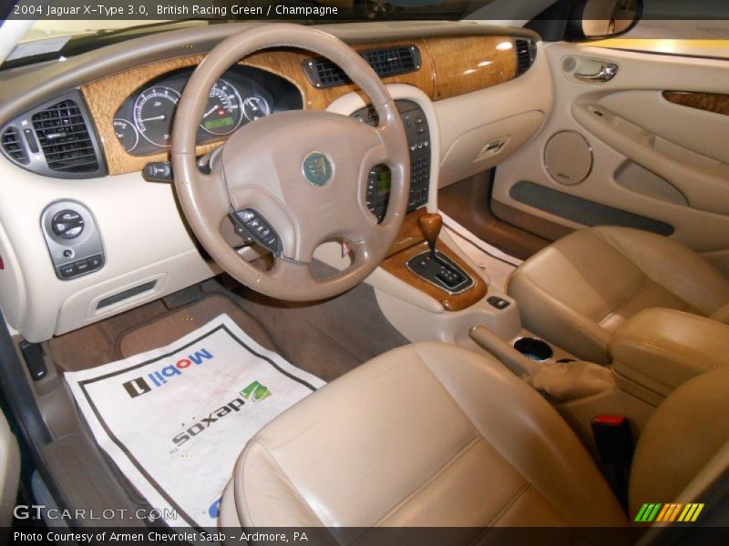 British Racing Green / Champagne 2004 Jaguar X-Type 3.0