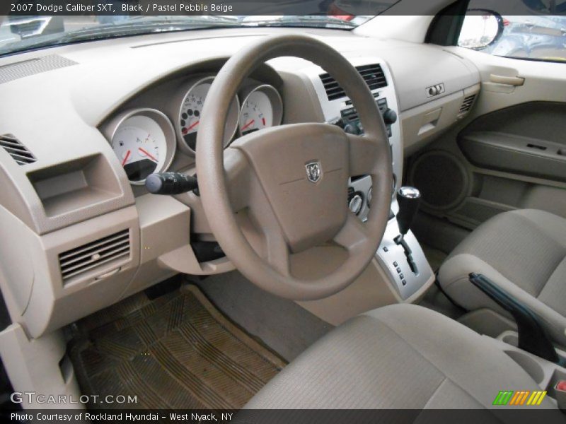 Black / Pastel Pebble Beige 2007 Dodge Caliber SXT
