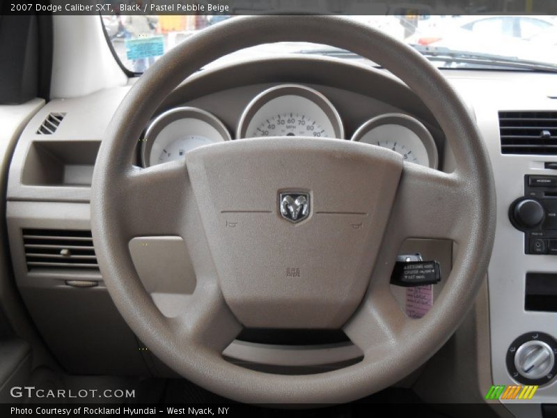 Black / Pastel Pebble Beige 2007 Dodge Caliber SXT