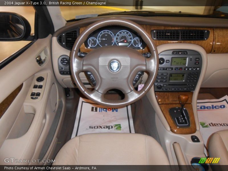 British Racing Green / Champagne 2004 Jaguar X-Type 3.0