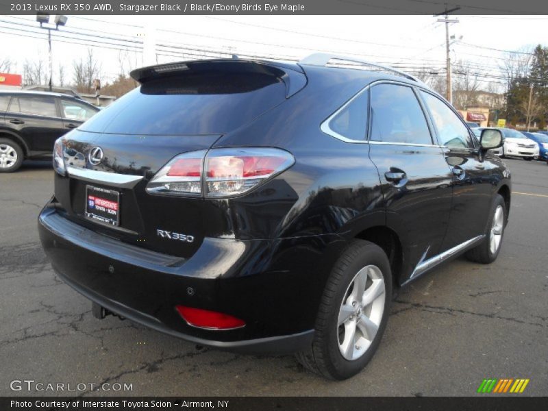 Stargazer Black / Black/Ebony Birds Eye Maple 2013 Lexus RX 350 AWD
