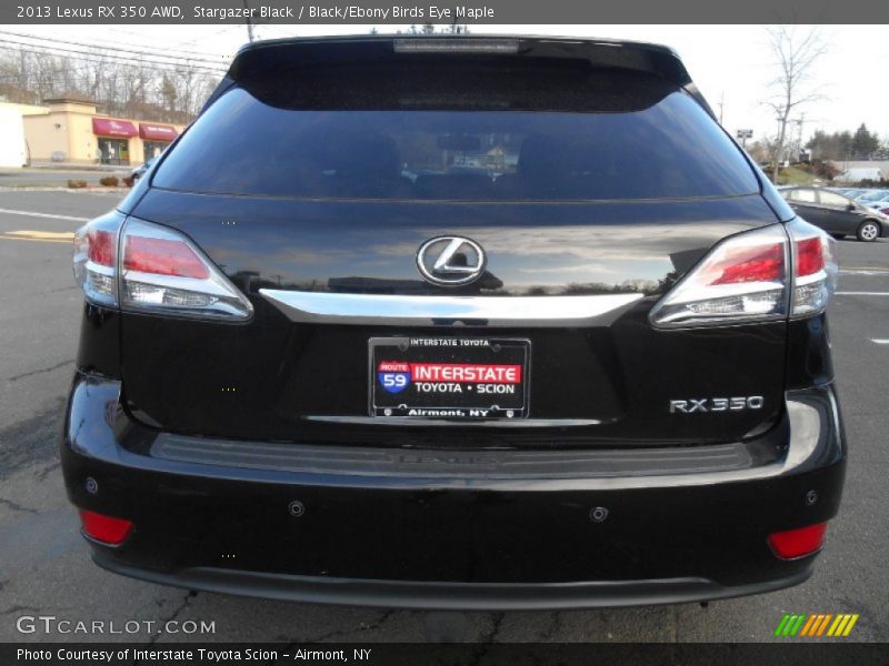 Stargazer Black / Black/Ebony Birds Eye Maple 2013 Lexus RX 350 AWD