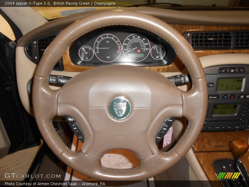 British Racing Green / Champagne 2004 Jaguar X-Type 3.0