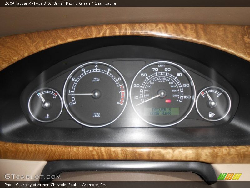 British Racing Green / Champagne 2004 Jaguar X-Type 3.0