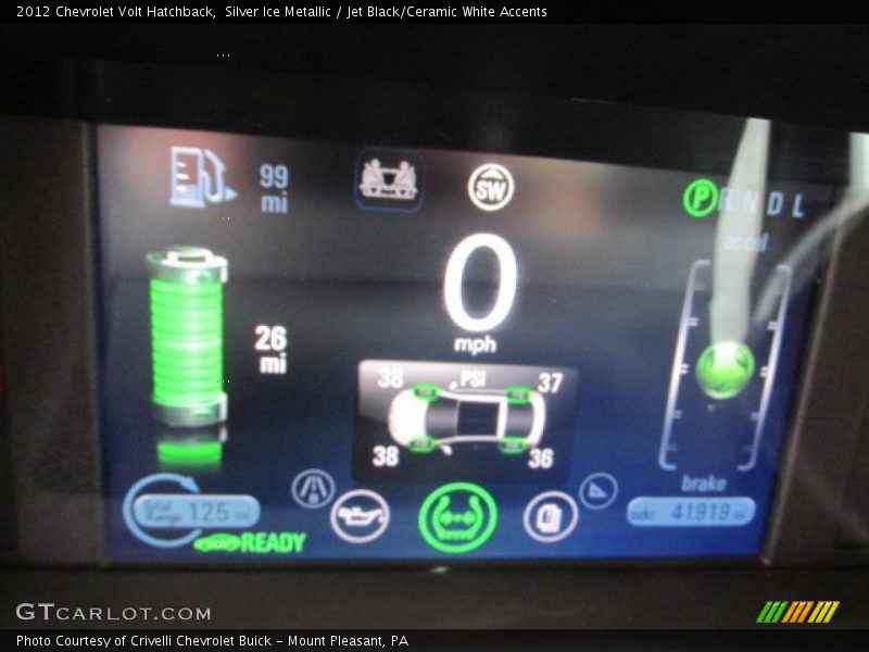 Silver Ice Metallic / Jet Black/Ceramic White Accents 2012 Chevrolet Volt Hatchback