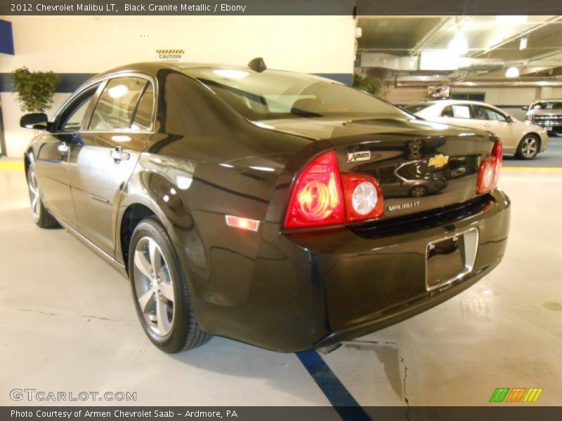Black Granite Metallic / Ebony 2012 Chevrolet Malibu LT
