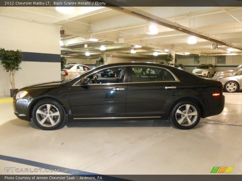 Black Granite Metallic / Ebony 2012 Chevrolet Malibu LT