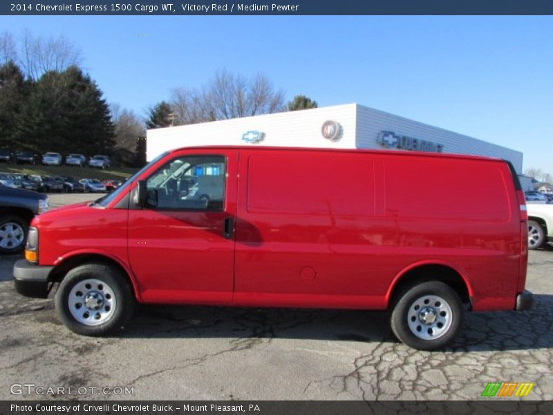 Victory Red / Medium Pewter 2014 Chevrolet Express 1500 Cargo WT