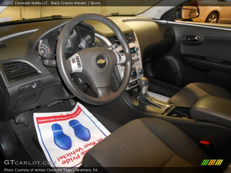 Black Granite Metallic / Ebony 2012 Chevrolet Malibu LT