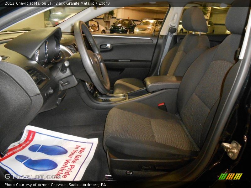 Black Granite Metallic / Ebony 2012 Chevrolet Malibu LT