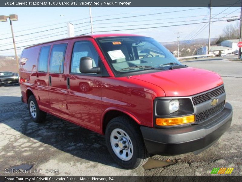 Victory Red / Medium Pewter 2014 Chevrolet Express 1500 Cargo WT