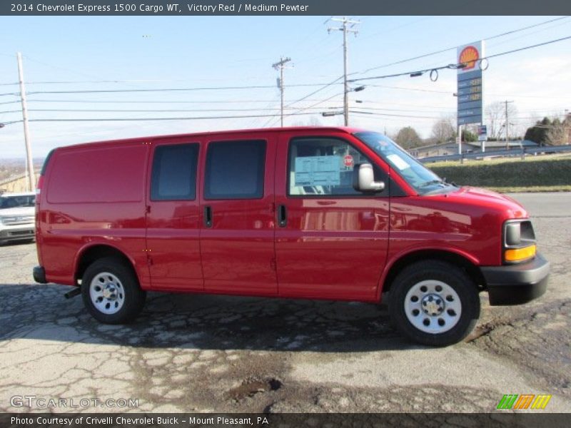 Victory Red / Medium Pewter 2014 Chevrolet Express 1500 Cargo WT