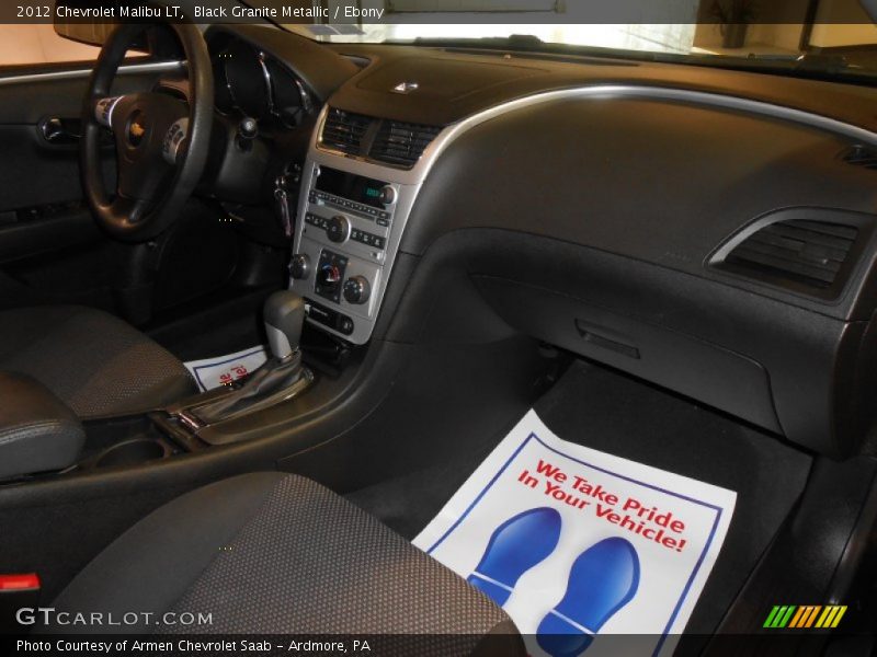Black Granite Metallic / Ebony 2012 Chevrolet Malibu LT