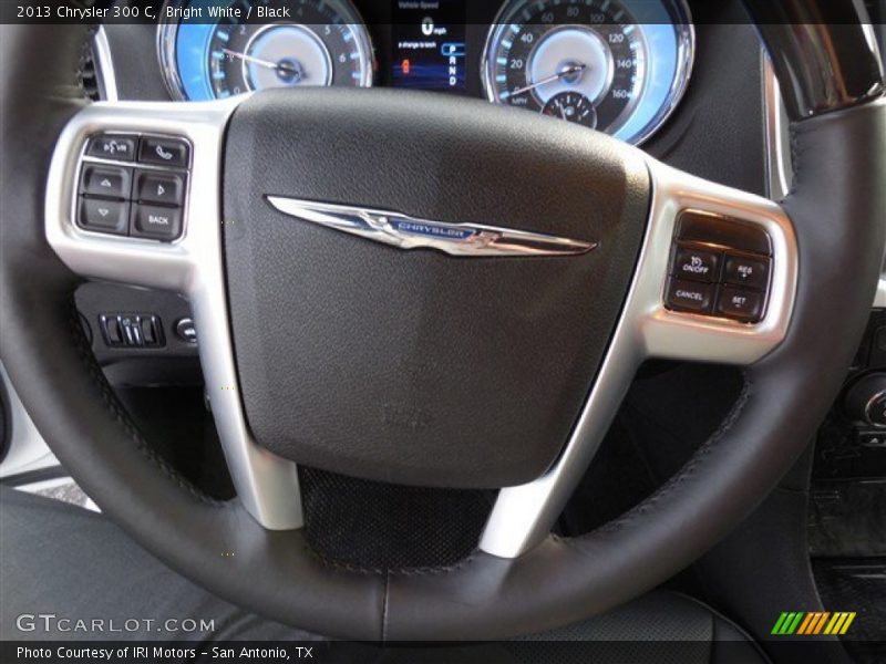 Bright White / Black 2013 Chrysler 300 C