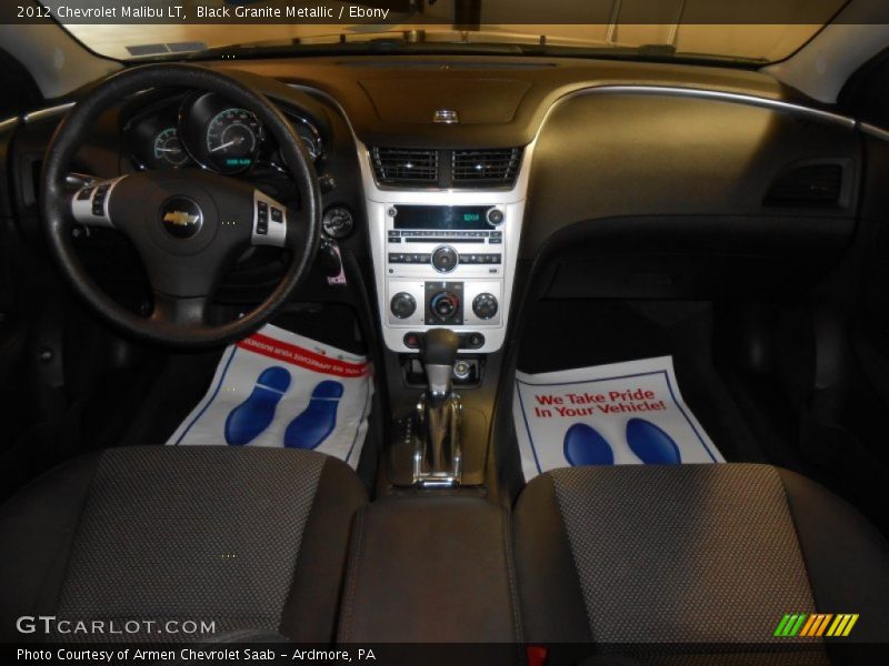 Black Granite Metallic / Ebony 2012 Chevrolet Malibu LT