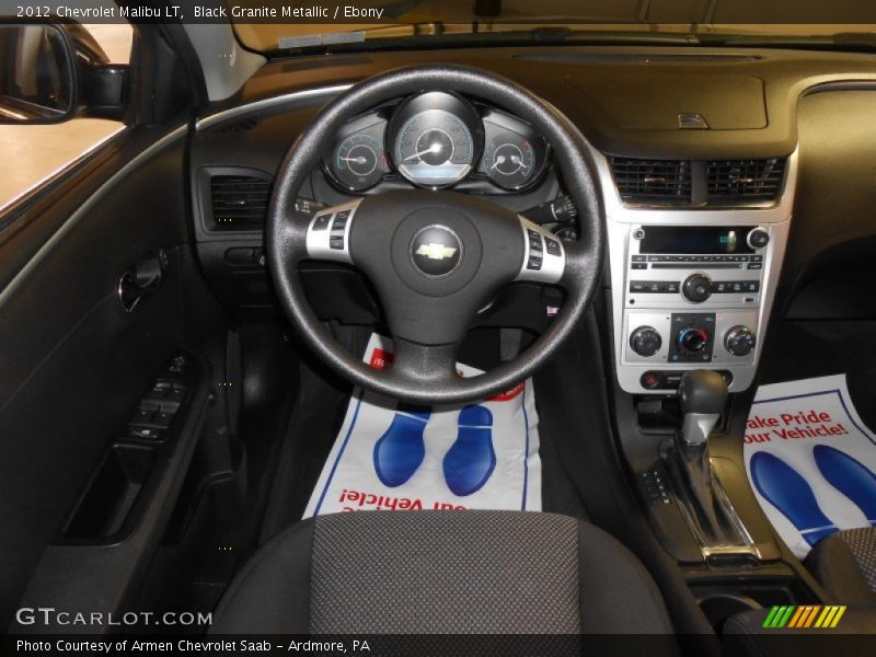 Black Granite Metallic / Ebony 2012 Chevrolet Malibu LT