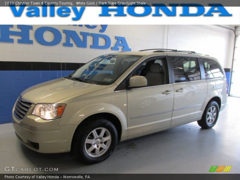 White Gold / Dark Slate Gray/Light Shale 2010 Chrysler Town & Country Touring