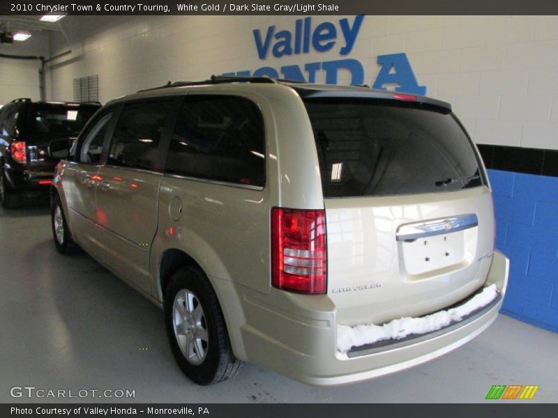 White Gold / Dark Slate Gray/Light Shale 2010 Chrysler Town & Country Touring