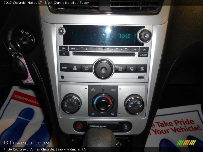 Black Granite Metallic / Ebony 2012 Chevrolet Malibu LT