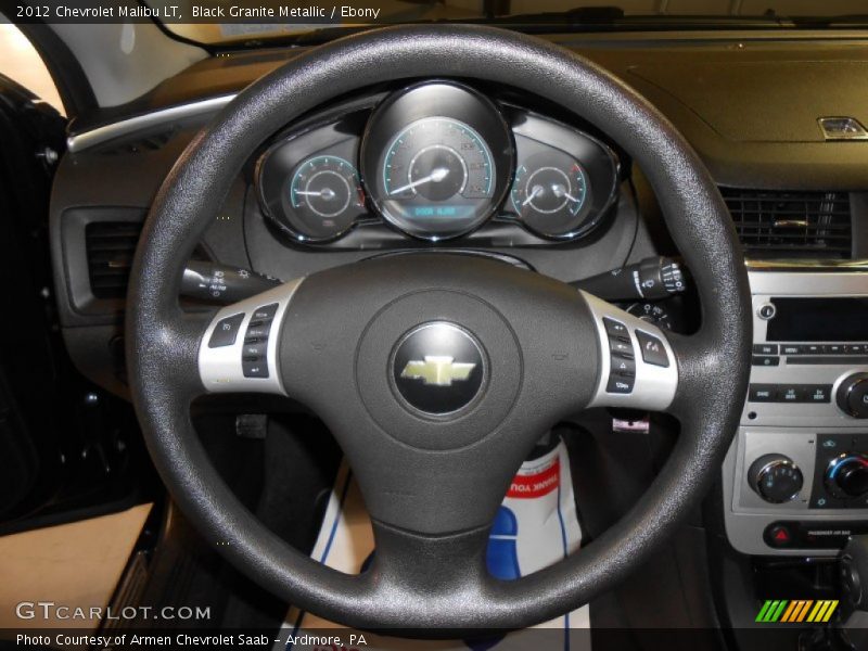 Black Granite Metallic / Ebony 2012 Chevrolet Malibu LT