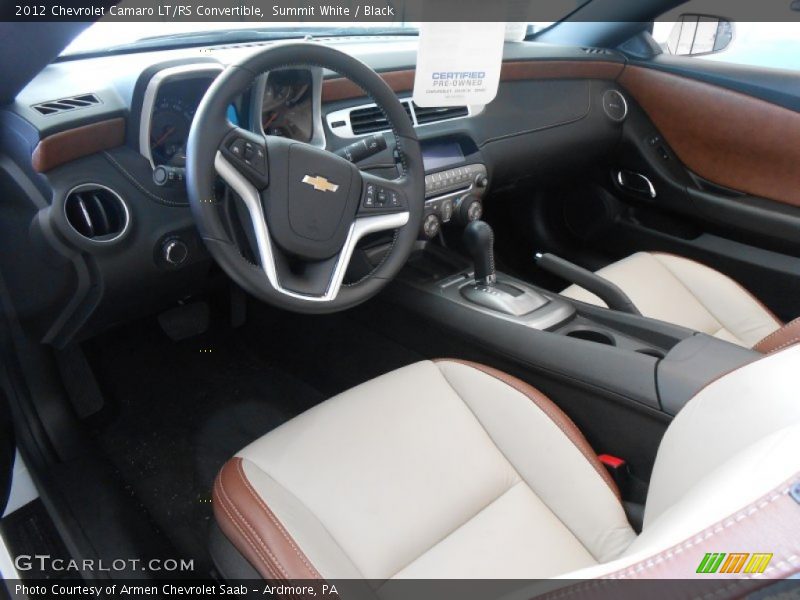 Summit White / Black 2012 Chevrolet Camaro LT/RS Convertible