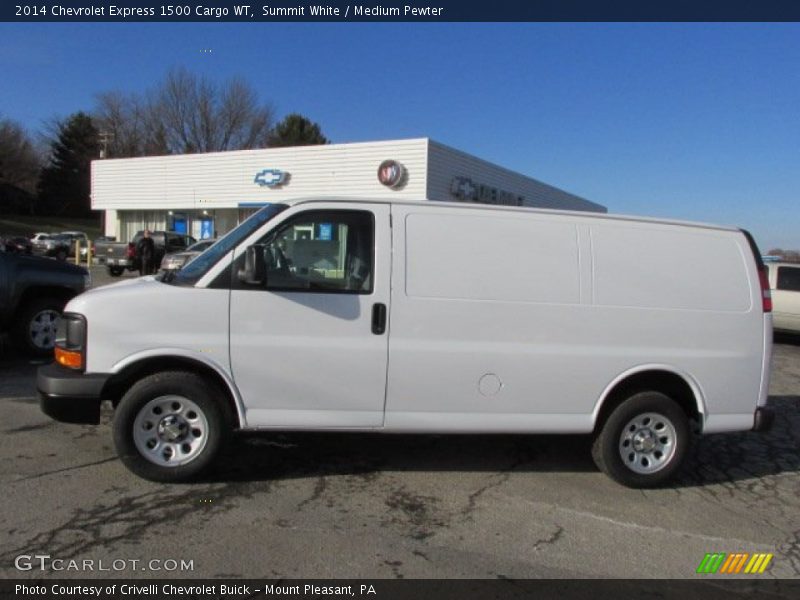 Summit White / Medium Pewter 2014 Chevrolet Express 1500 Cargo WT
