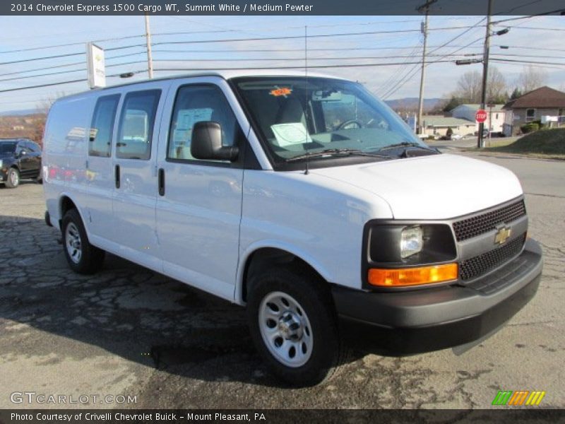 Summit White / Medium Pewter 2014 Chevrolet Express 1500 Cargo WT