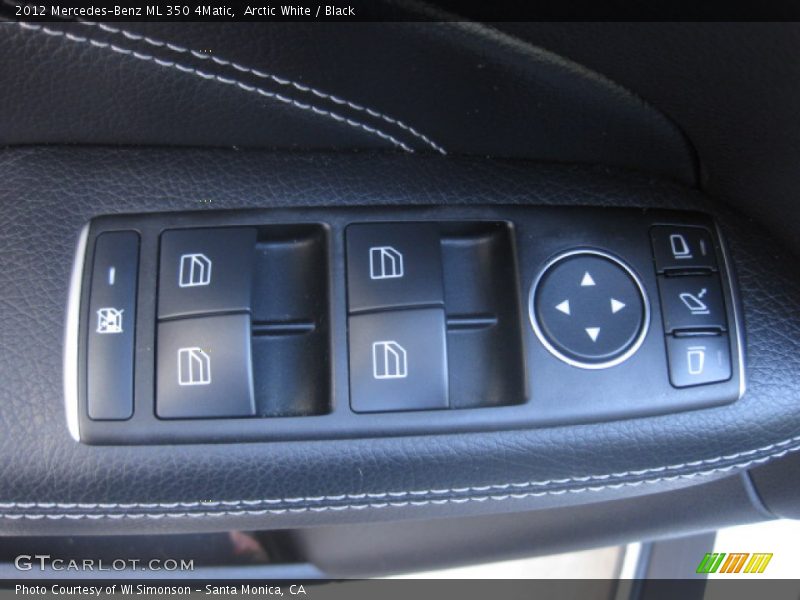 Arctic White / Black 2012 Mercedes-Benz ML 350 4Matic